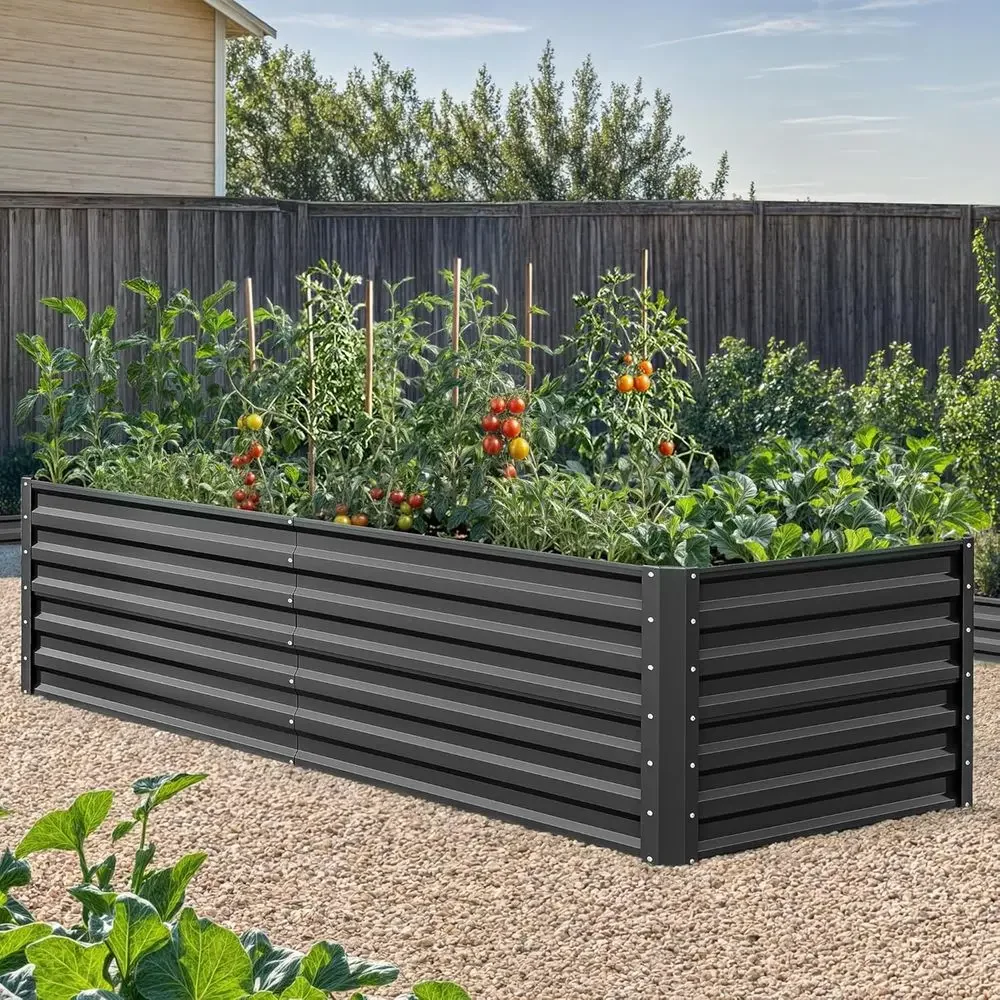 Garden Gloves - Duża, ocynkowana metalowa podwyższona grządka ogrodowa