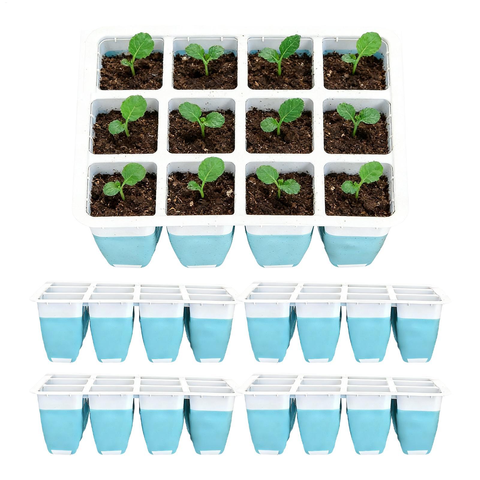 Seed Starter Tray - 5 sztuk silikonowych tacek do rozsady,