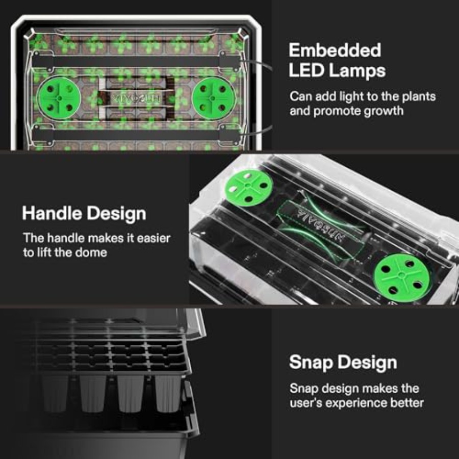 Zestaw 6 tacek do sadzenia nas – Seed Starter Tray recenzja i cena
