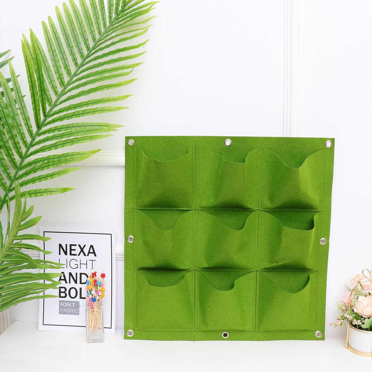 9-kieszeniowy wiszący na ścian – Indoor Herb Garden recenzja i cena
