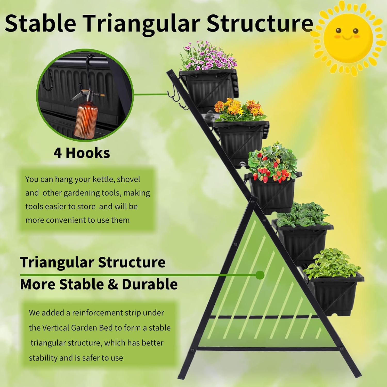 Pionowa doniczka metalowa 5-po – Vertical Planter recenzja i cena